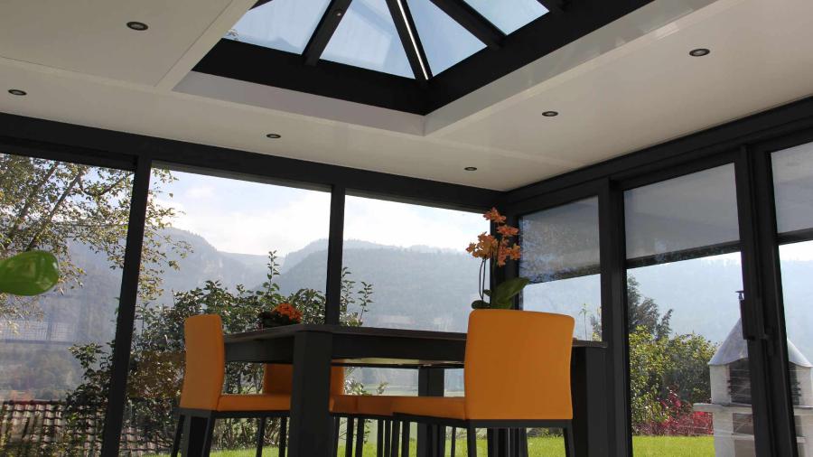 Veranda Veranco Verandome, toiture plate, design et esthetique